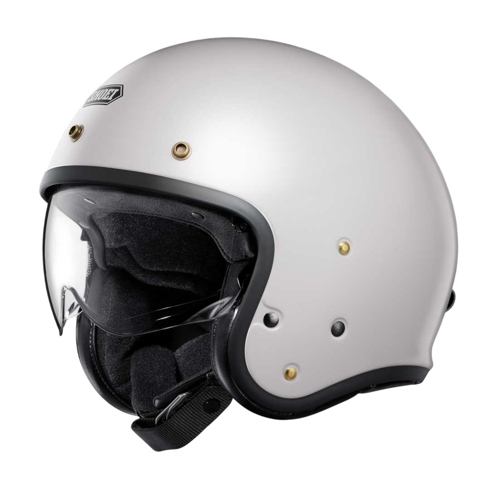 Shoei J.O2 Open Face Motorcycle Helmet - Off White