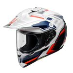 Shoei Hornet ADV 06 Invigorate TC-10 Adventure Motorcycle Helmet - Blue/White/Red