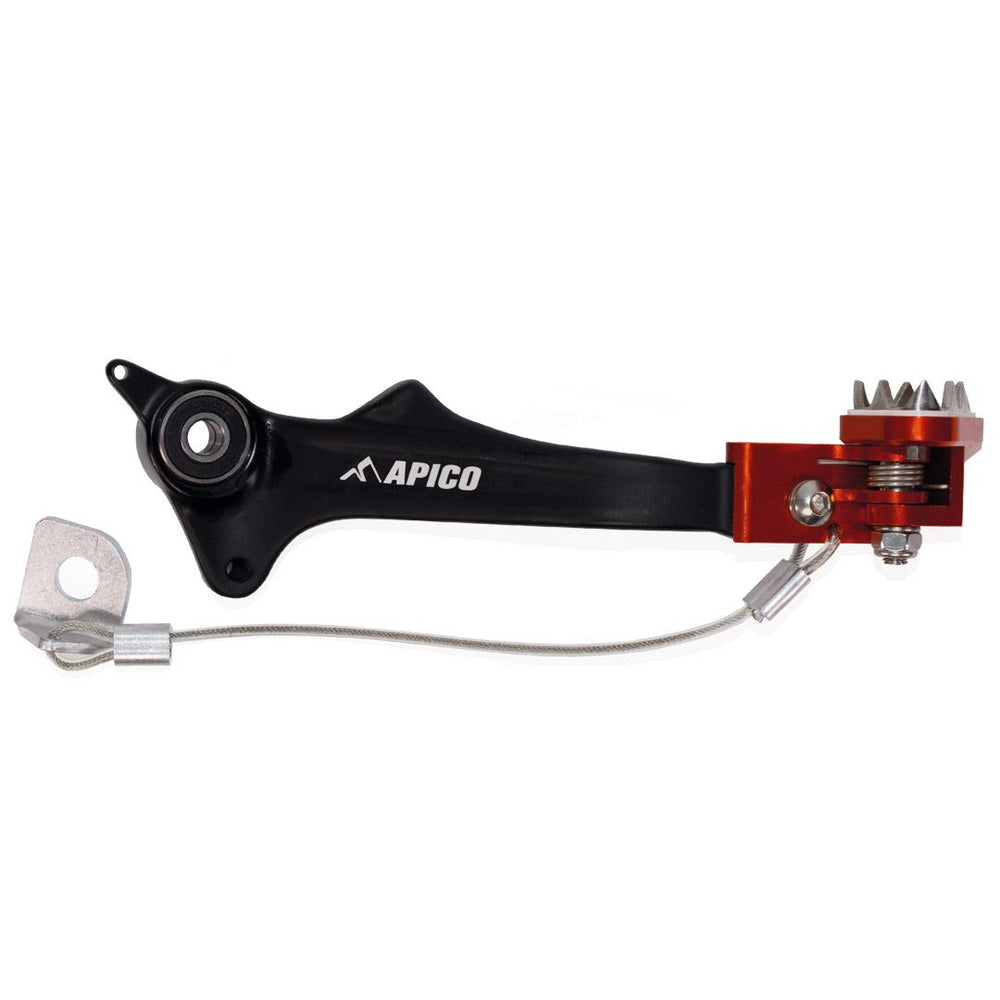 Apico Brake Pedal For KTM 690 Enduro 2020-2022, Husqvarna 701 Enduro 2020-2022 Black/Orange