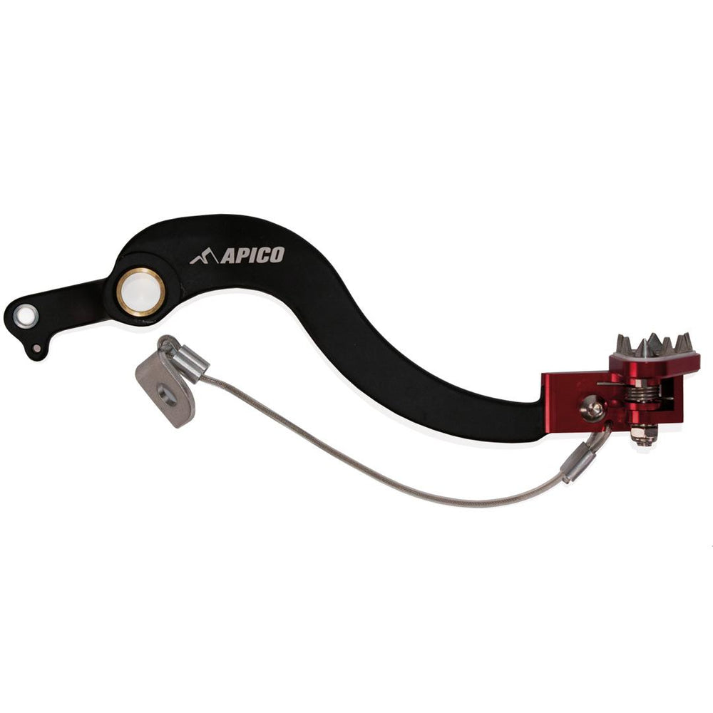 Apico Forged Brake Pedal For Honda CRF450L 2011-2020, CRF450RL 2021-2023 Black/Red