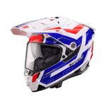 Caberg Tanami Ranger Adventure Motorcycle  Helmet - White/Red/Blue
