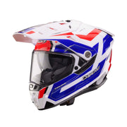 Caberg Tanami Ranger Adventure Motorcycle  Helmet - White/Red/Blue