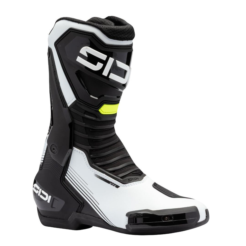 Sidi Vyx Motorcycle Boots - White/Black/Fluo Yellow