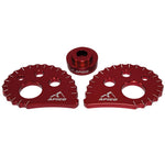 Apico 20mm Oversize Snail Cams With Spacer Red