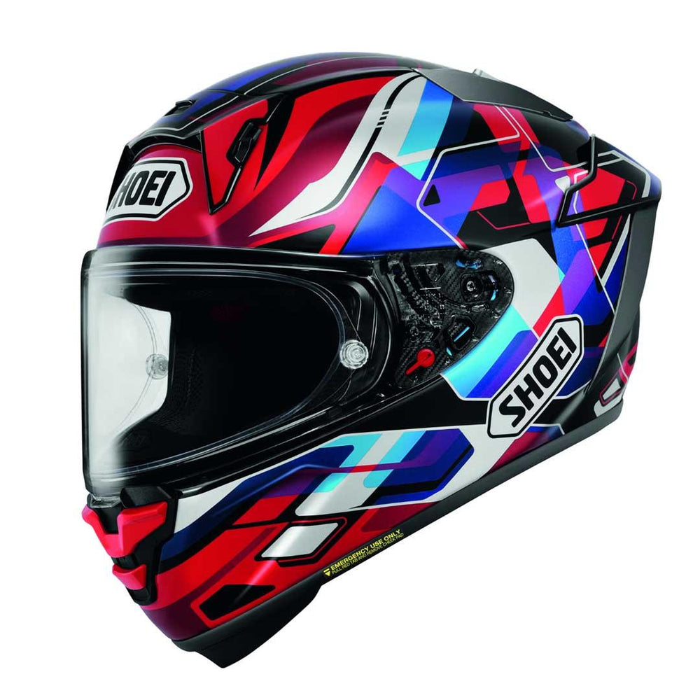 Shoei X-SPR Pro Valion TC-10 Full Face Motorcycle Helmet - Black/Red