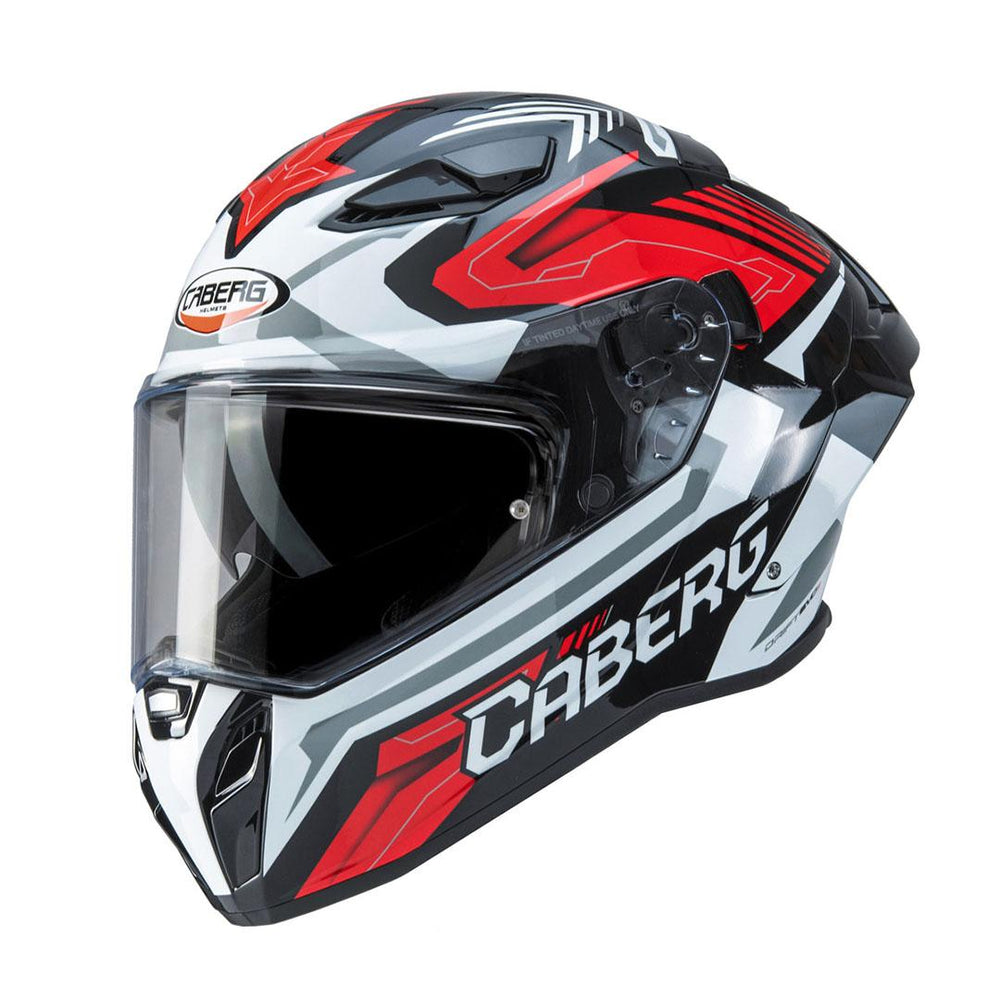 Caberg Drift Evo II Jarama Black White Red Full Face Motorcycle Helmet – Ghostbikes