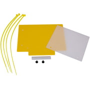 Apico Front Number Board Plastic With Window Yellow