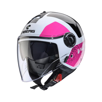 Caberg Riviera V4X Alpha White Black Fuchsia Helmet