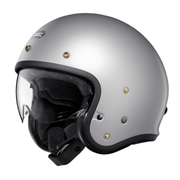 Shoei J.O2 Open Face Motorcycle Helmet - Matt Light Silver