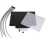 Apico Front Number Board Plastic With Window Carbon Look
