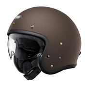 Shoei J.O2 Open Face Motorcycle Helmet - Matt Brown