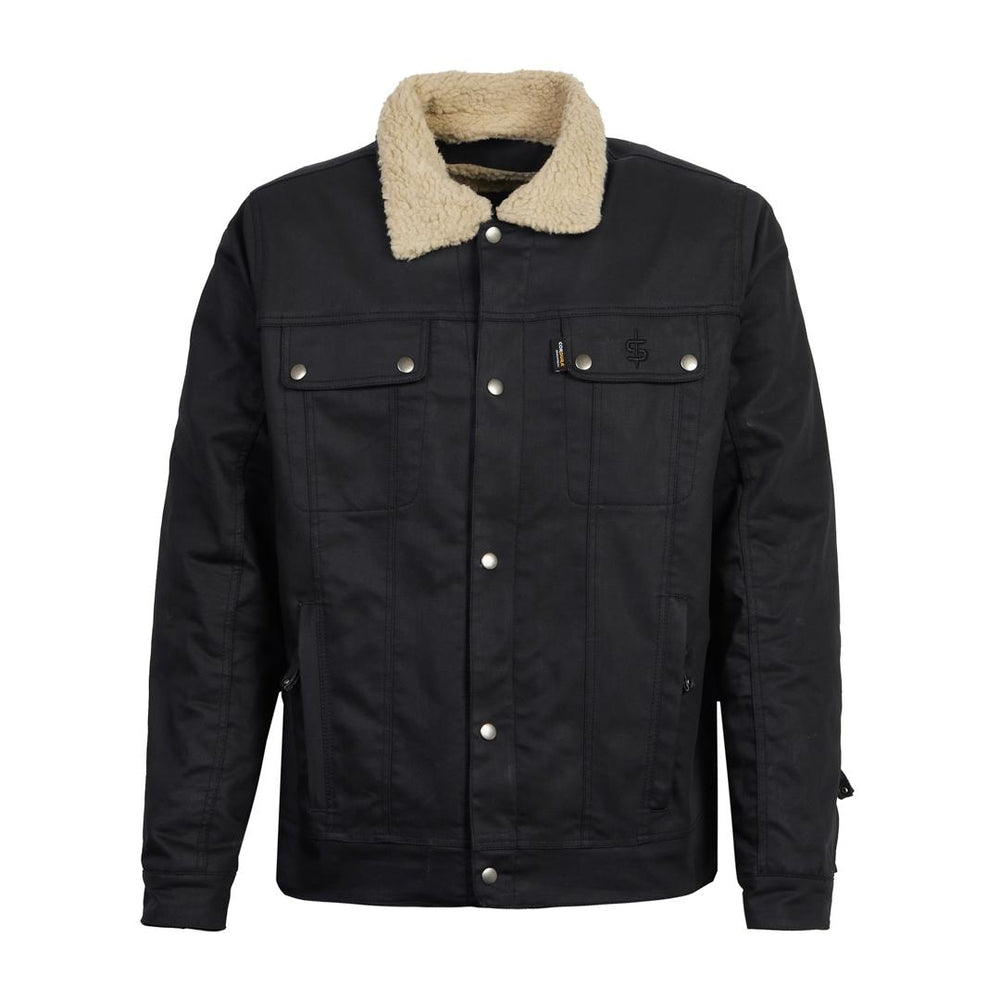 Spada Temper Trucker CE Jacket Black Tan
