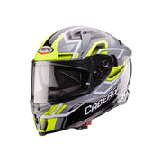Caberg Avalon X Brama Full Face Motorcycle Helmet - Grey/Yellow Fluo/Black