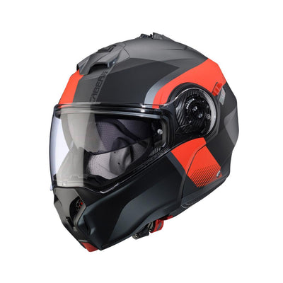 Caberg Duke Evo Indy Matt Gun Metal Red Fluo Black Helmet