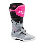 Sidi Crossair X Motocross Boots - Grey/Fluro Pink