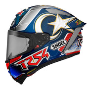 Shoei X-SPR Pro Toprak TC-2 Full Face Motorcycle Helmet - Blue