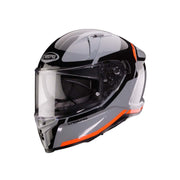 Caberg Avalon X Pure Full Face Motorcycle Helmet - Grey/Black/Orange Fluro