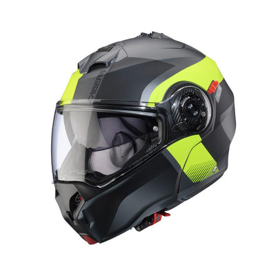 Caberg Duke Evo Indy Matt Gun Metal Yellow Fluo Black Helmet
