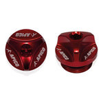 Apico Oil Fill Plug Aluminium For Beta RR 125/250/300 2018-2023 Red