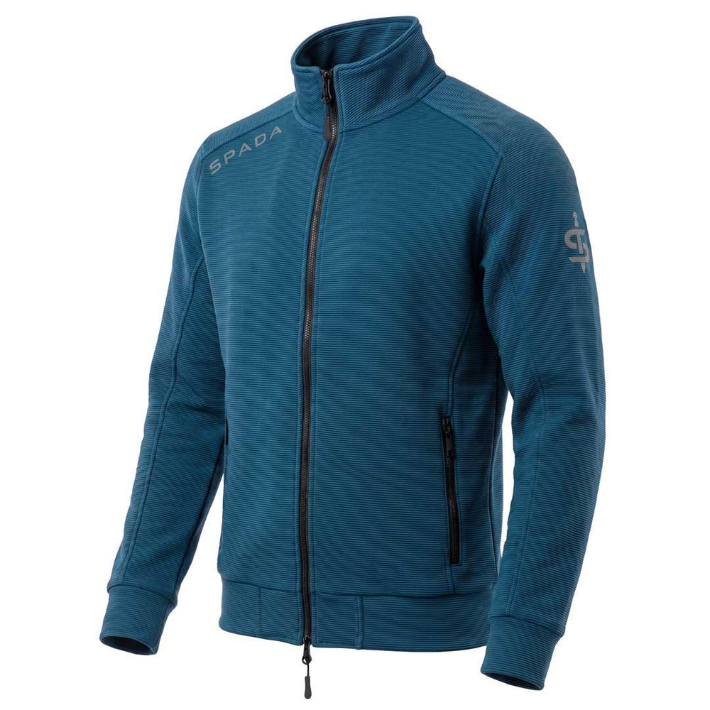 Spada Blade Men's Motorcycle Track Top Jacket - Coral Blue