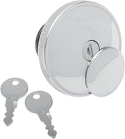 Drag Specialties Screw-In Locking Fuel Cap For Harley Davidson FLD 1690 2012-2013 - Chrome