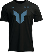 Thor Mens Adult Iconic T-Shirt - Black Blue