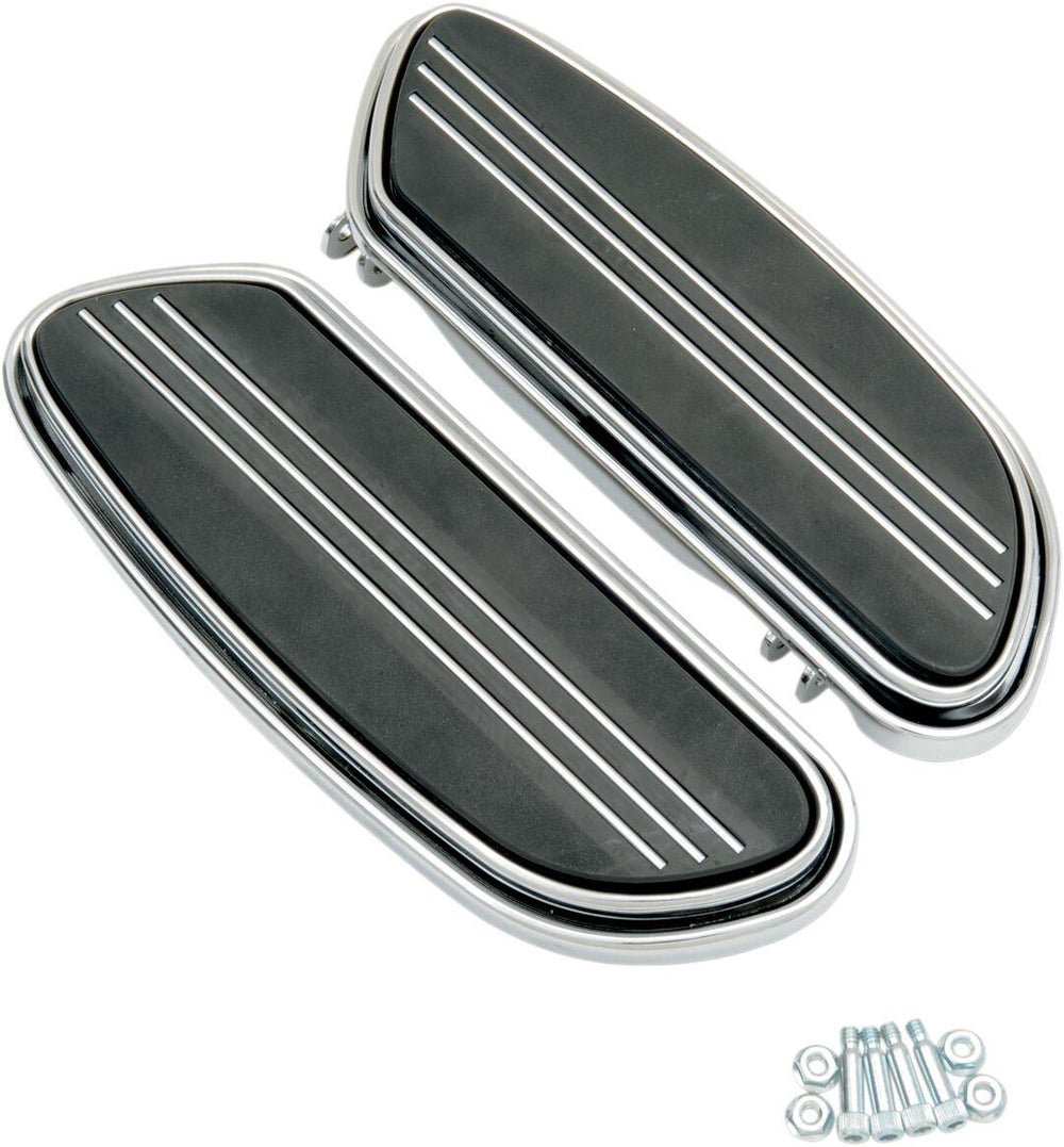 Drag Specialties Sweeper Floorboards For Harley Davidson FLH 1868 2021 - Chrome