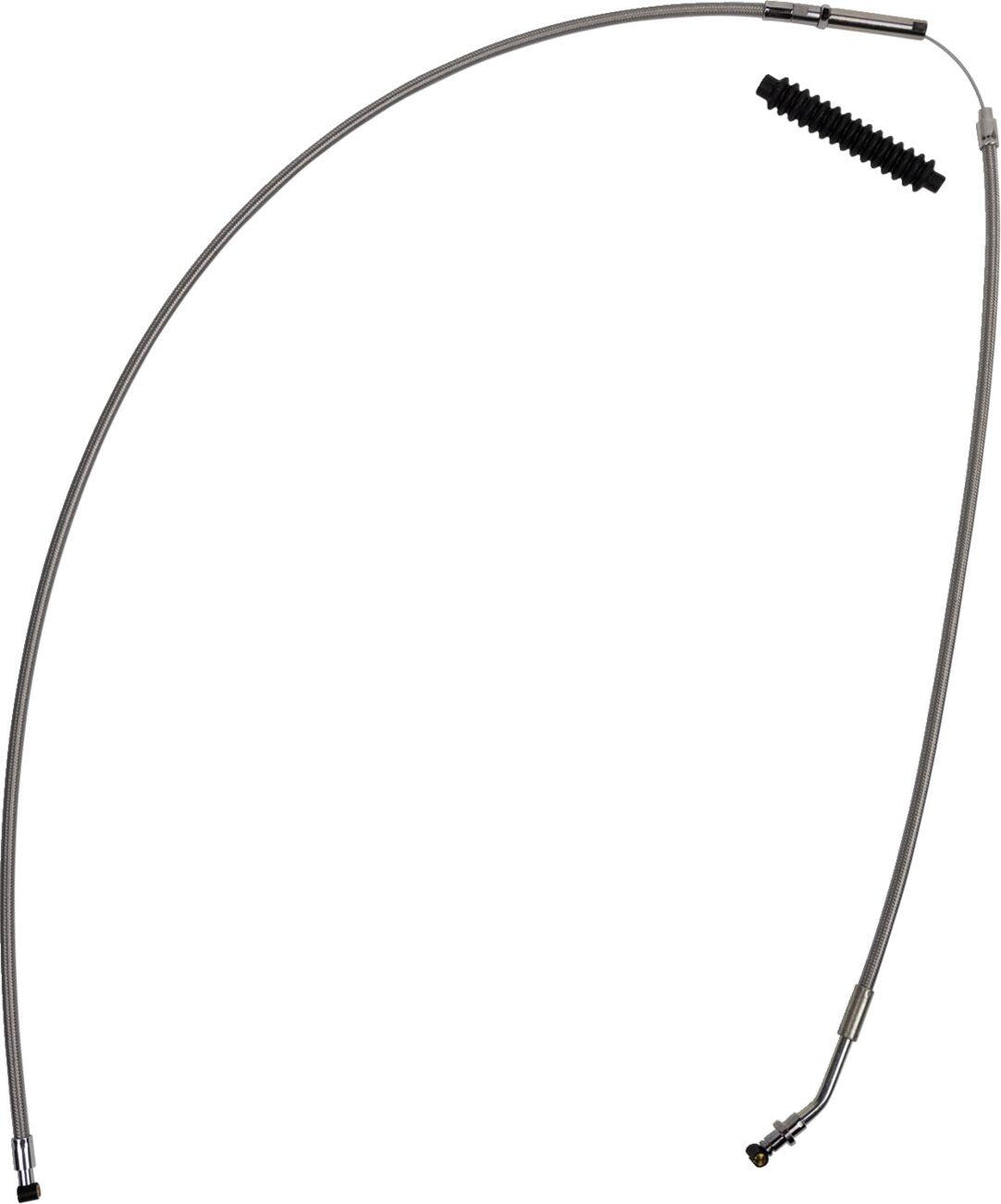 Barnett Stainless Steel Clutch Cable For Indian Chief 111 2014-2020 Standard - Silver