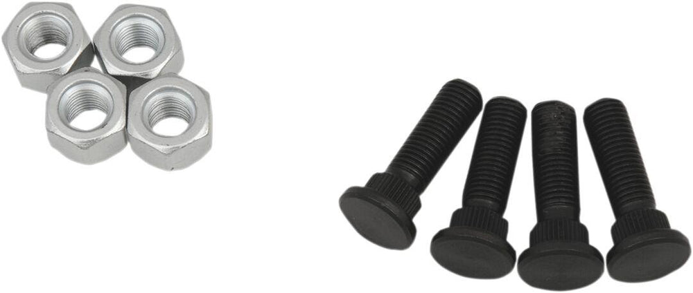 Moose Racing Wheel Stud/Nut Kit For Yamaha YXR450 F 4X4 2007-2009 Front - Black/Silver