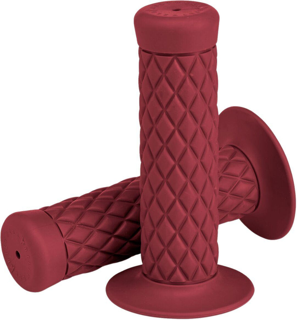Biltwell Thruster Bar Closed End Grips - Oxblood