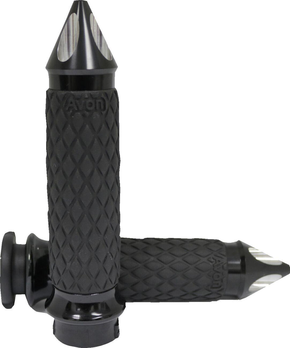 Avon Grips Contour Grips For Harley Davidson FLDE 1750 2018-2020 Diamond Spiked - Black