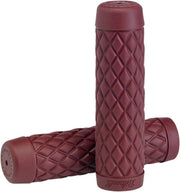 Biltwell Torker Grips For 25.4 mm (1") Handlebars - Oxblood