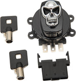 Drag Specialties Skull ignition Switch For Harley Davidson FLHR 1450 1999-2003 - Black