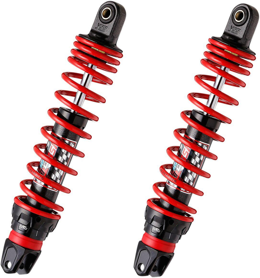 YSS Gas DTG Series Shock Absorbers For Honda PCX 125 2010-2016 Rear - Black/Red