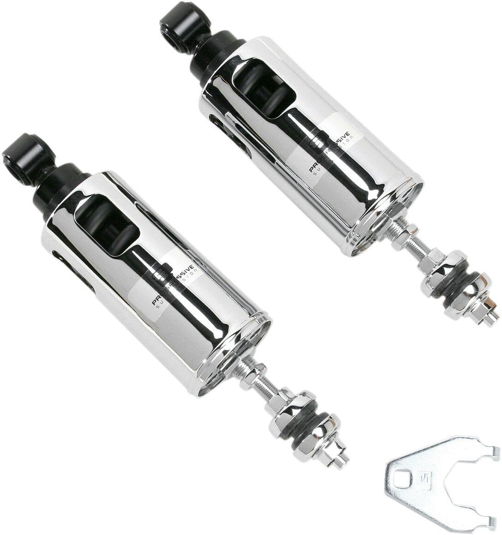 Progressive Suspension 422 Series Shocks For Harley Davidson FLS 1690 2012-2016 - Chrome