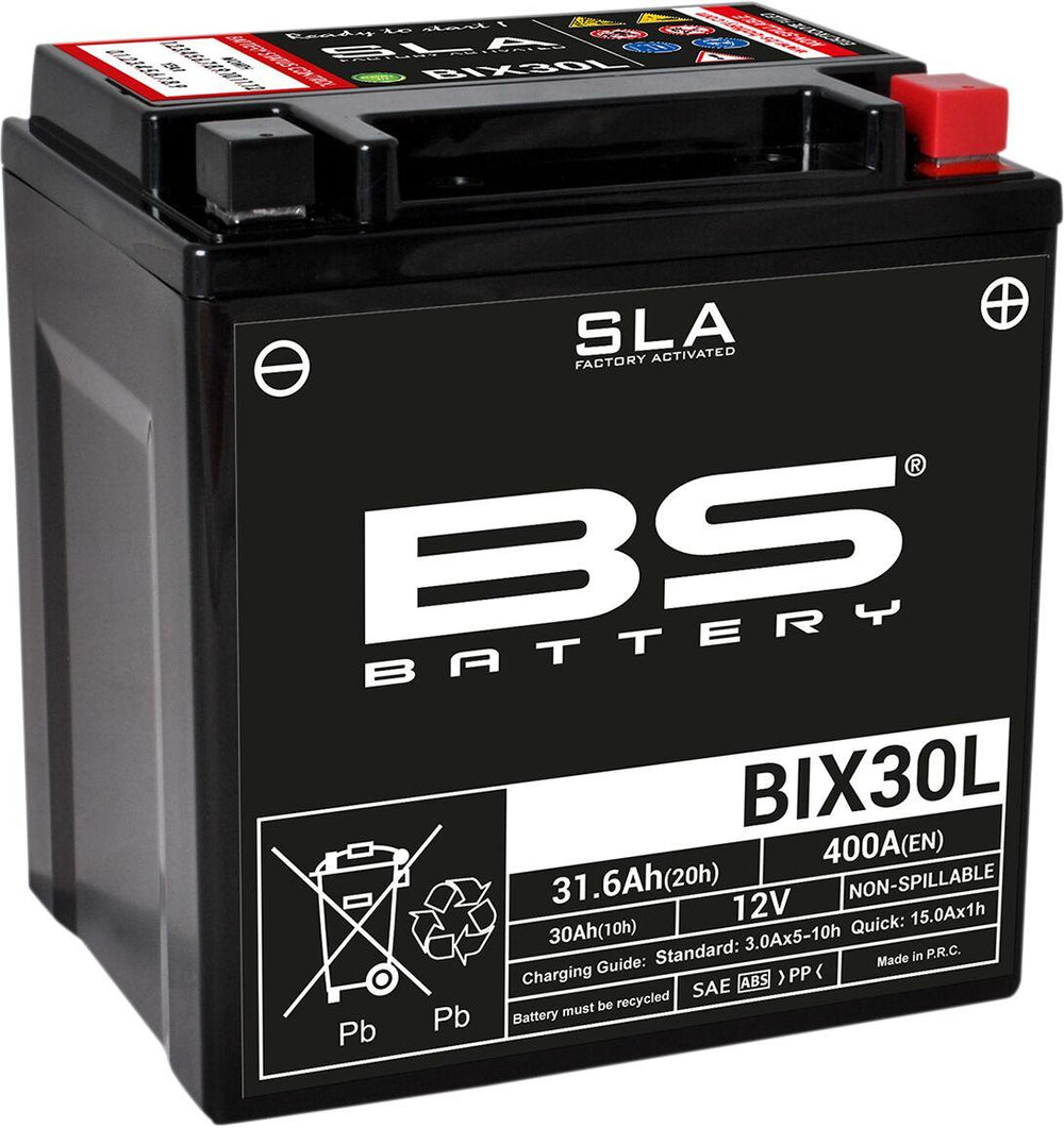 BS Battery SLA AGM Battery For Laverda 1200 1978-1979 - Black