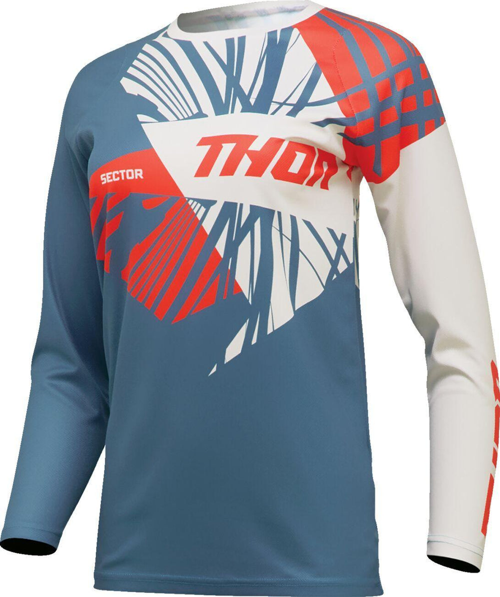 Thor Womens Sector Split Jersey - Blue White