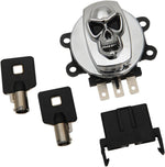 Drag Specialties Skull ignition Switch For Harley Davidson FLHR 1450 1999-2003 - Chrome