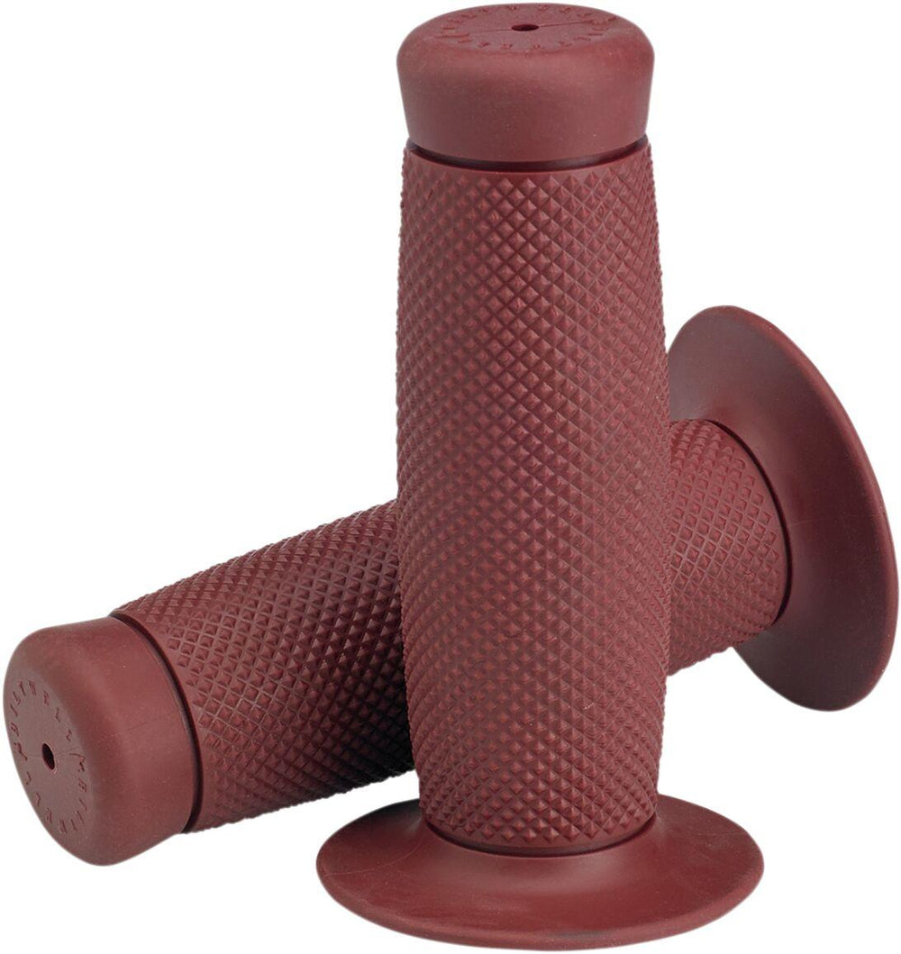 Biltwell Renegade Bar Grips For 25.4 mm (1") Handlebars - Oxblood