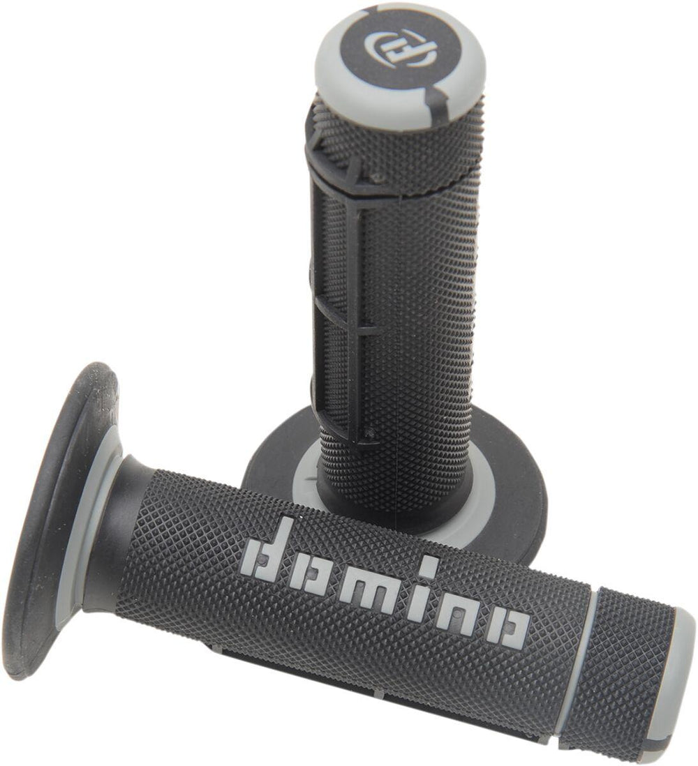 Domino Dually Grips For Fantic Caballero 50 E 2009-2016 - Black/Grey