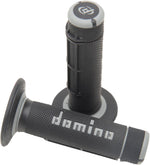 Domino Dually Grips For Fantic Caballero 50 E 2009-2016 - Black/Grey