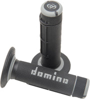 Domino Dually Grips For Fantic Caballero 50 E 2009-2016 - Black/Grey