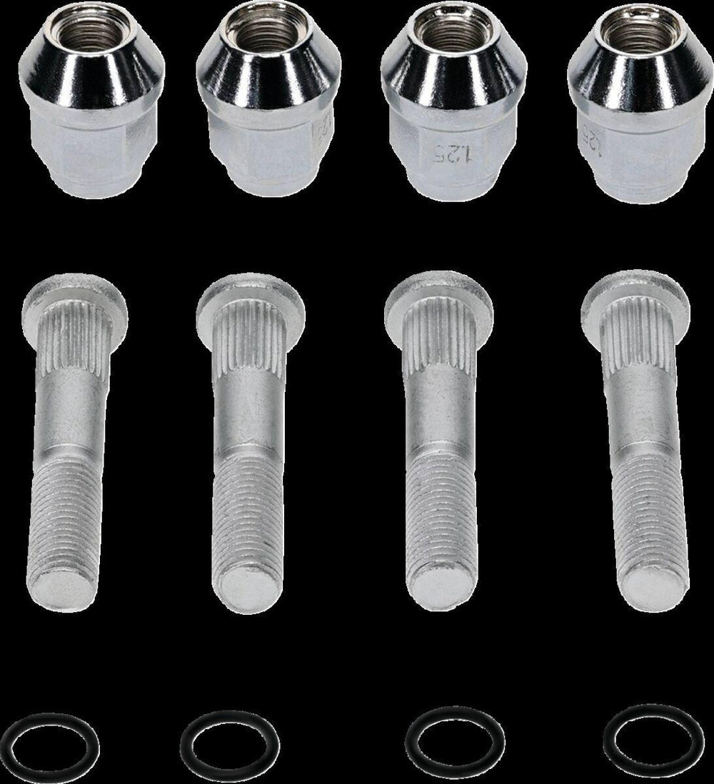 Moose Racing Wheel Stud/Nut Kit For Suzuki LT-A 400 ASI 4X4 2020-2024 Rear - Silver