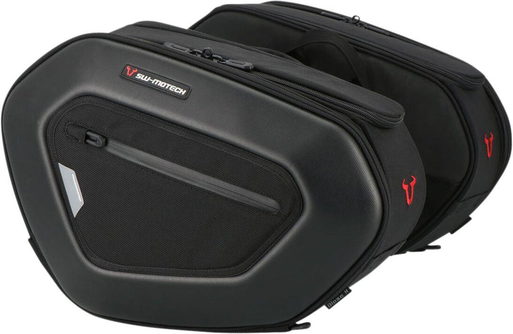 SW Motech PRO Blaze Saddlebag Set For Triumph Street Triple 765 R 2019-2024 - Black