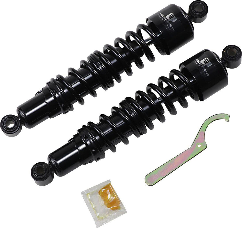 Progressive Suspension 412 Series Shocks For Harley Davidson FXD1340 1996-1998 356.00 mm (14.00") - Black