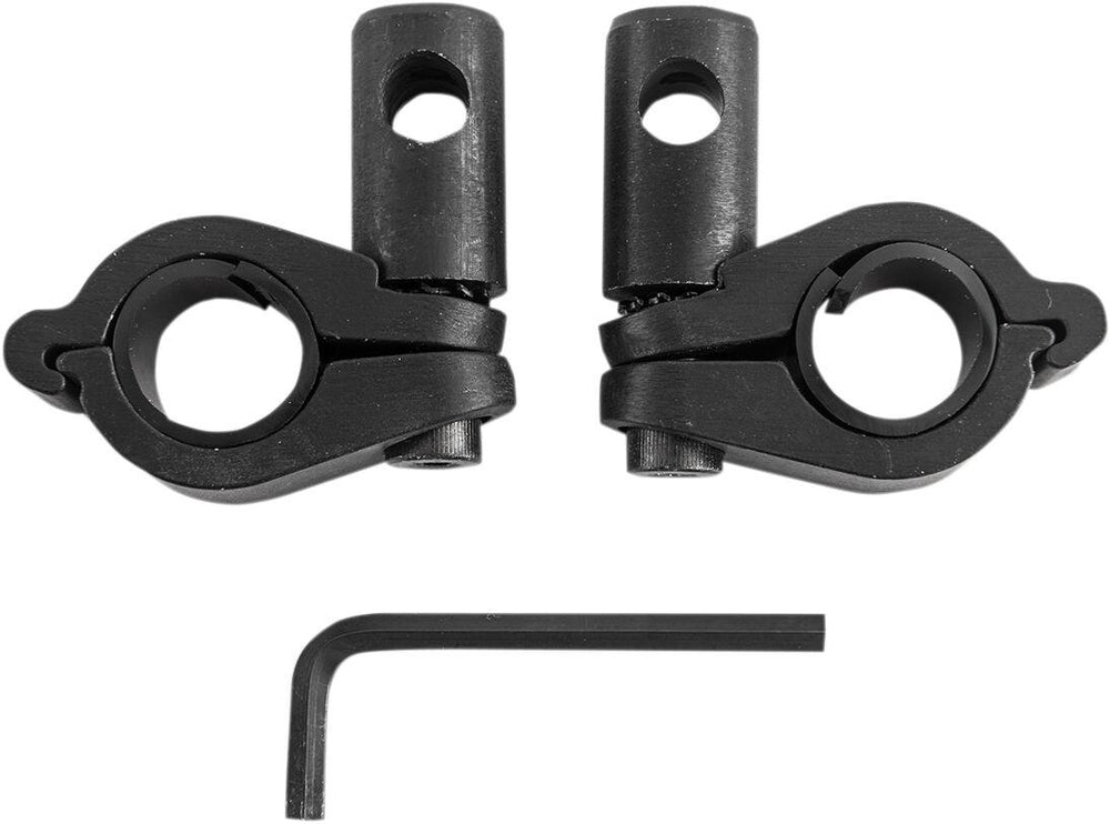 Slipstreamer Replacement Round Windshield Handlebar Clamp Kit For Triumph America 800 2002-2006 - Black