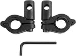 Slipstreamer Replacement Round Windshield Handlebar Clamp Kit For Triumph America 800 2002-2006 - Black