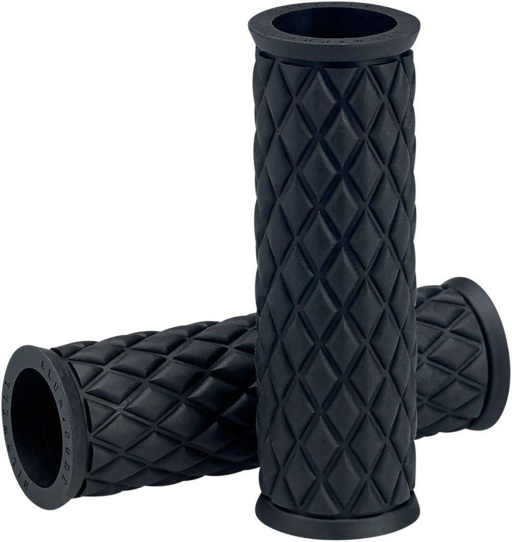 Biltwell Alumicore Grips For 25.4 mm (1") Handlebars - Black