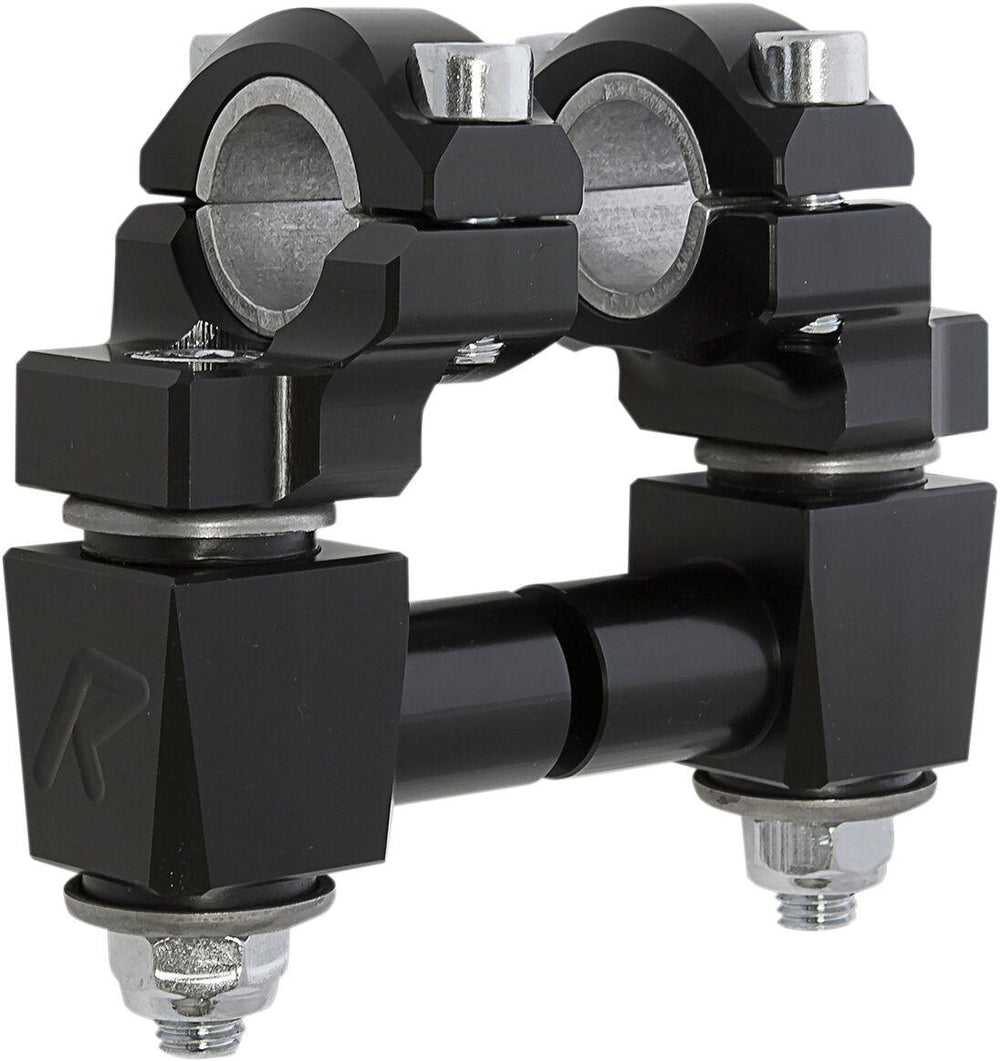 Rox Speed FX Elite Anti-Vibration Pivot Handlebar Risers For Honda Grom 125 50.8mm (2") - Black