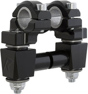 Rox Speed FX Elite Anti-Vibration Pivot Handlebar Risers For Honda Grom 125 50.8mm (2") - Black